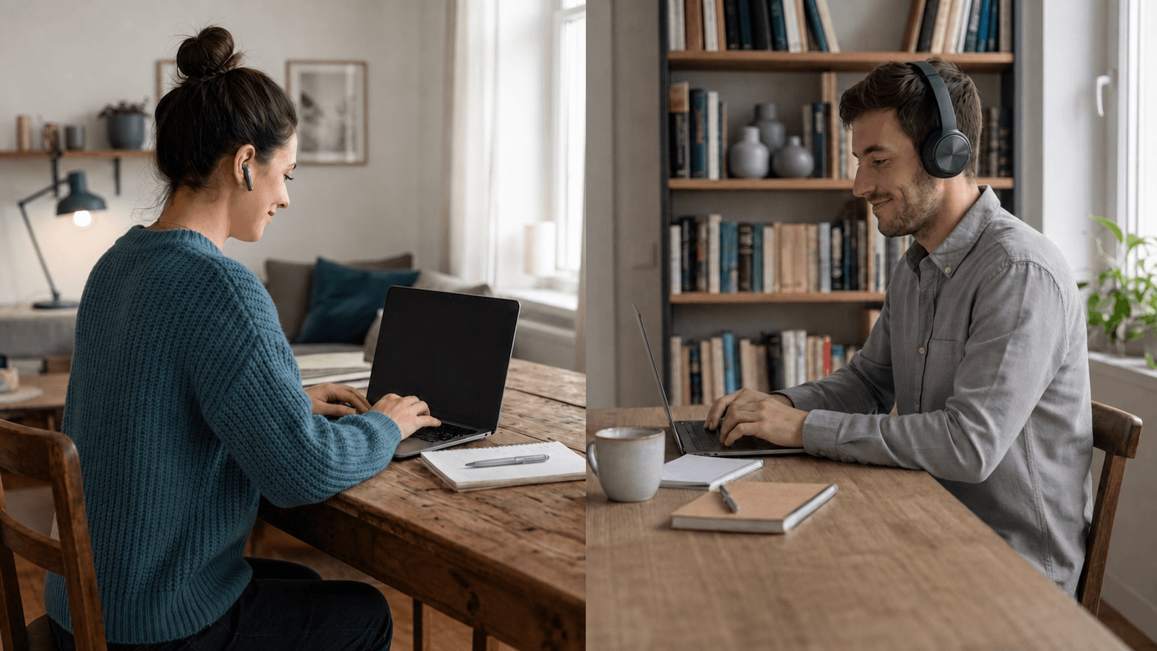 SpeakPartner German session — two partners practicing on a video call
